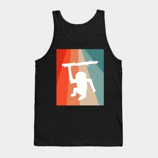 Vintage Gibbon Retro Design hylobatidae Fan Tank Top